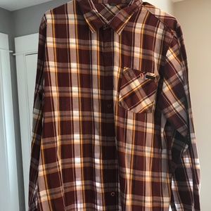 Mens Oakley Large Casual Button Down